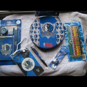 NBA Dallas Mavericks Basketball Stationary Memo Set Charm Splash Disc Pencils